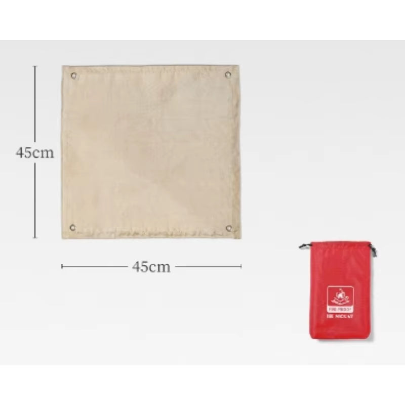 1Pc Barbecue Fire Protection Pit Mat Camping Picnic Barbecue Mat High Temperature Ironing Fire Retardant Carpet Outdoor Indoor