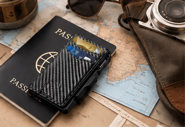 Krae Carbon RFID Wallet — Ultra-Thin Carbon Fiber Card Holder