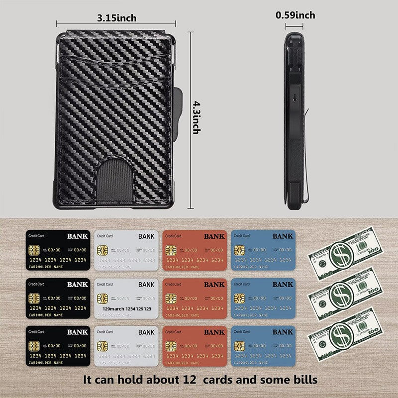 Krae Carbon RFID Wallet — Ultra-Thin Carbon Fiber Card Holder