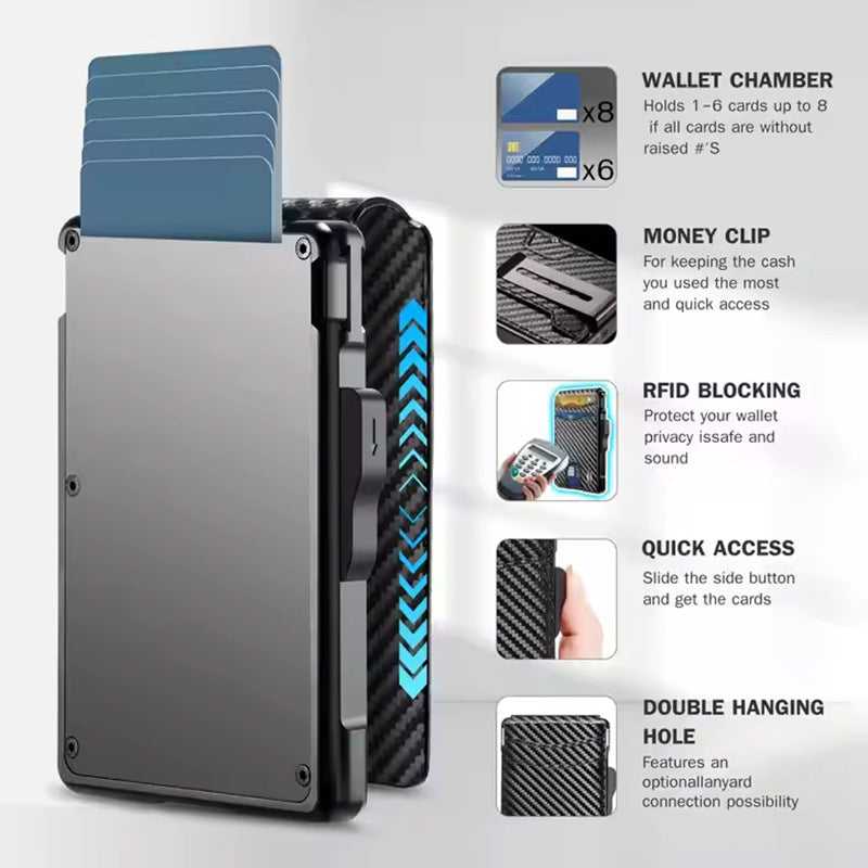 Krae Carbon RFID Wallet — Ultra-Thin Carbon Fiber Card Holder