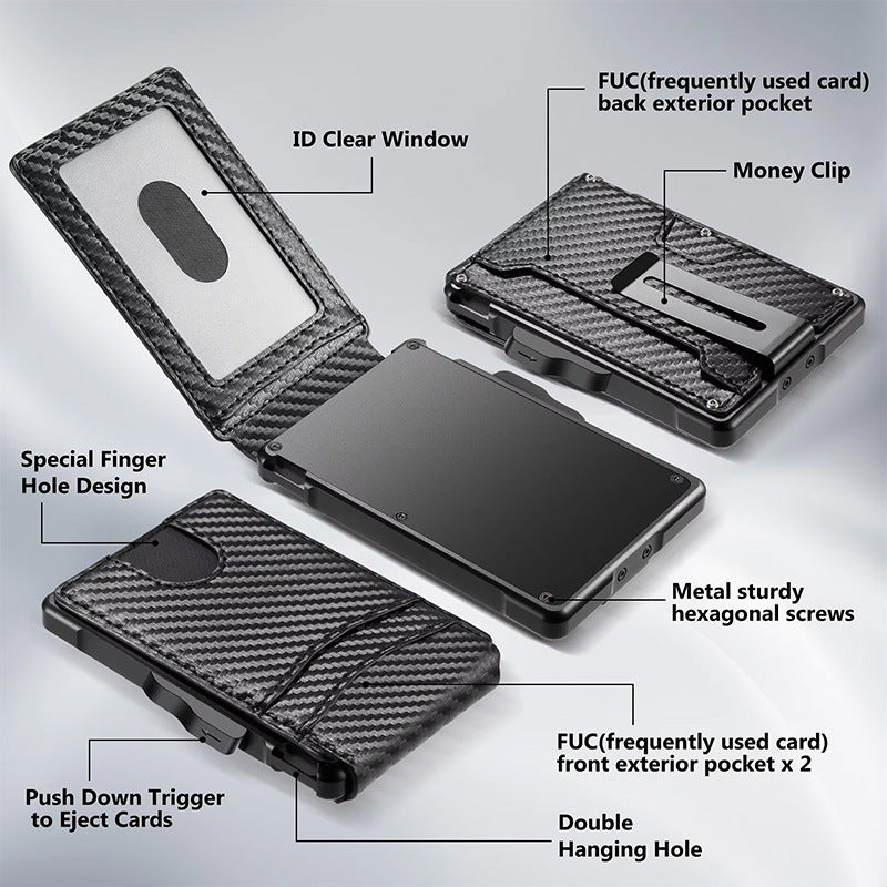 Krae Carbon RFID Wallet — Ultra-Thin Carbon Fiber Card Holder